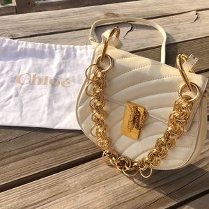 Chloe Quilted Calfskin Mini Drew Crossbody